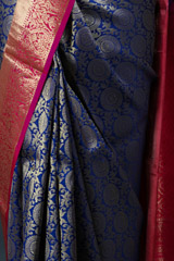 Blue Kanjeevaram Sareeuntitled (6 of 10)